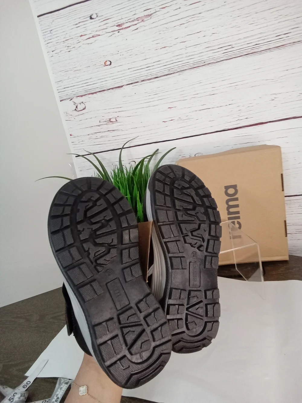 NWT Reima Qing Kids Waterproof Winter Snow Boots Black Size 11